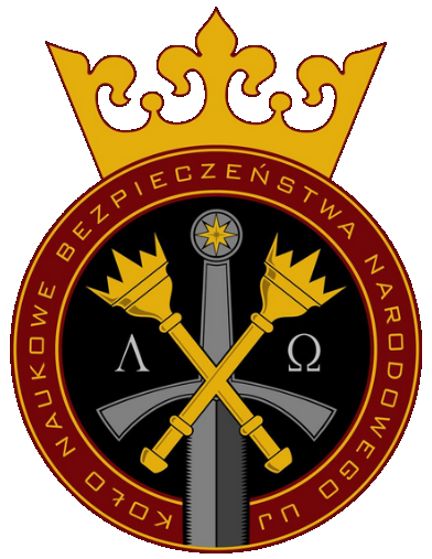 logotyp Koła Koło Naukowe Bezpieczeństwa Narodowego UJ