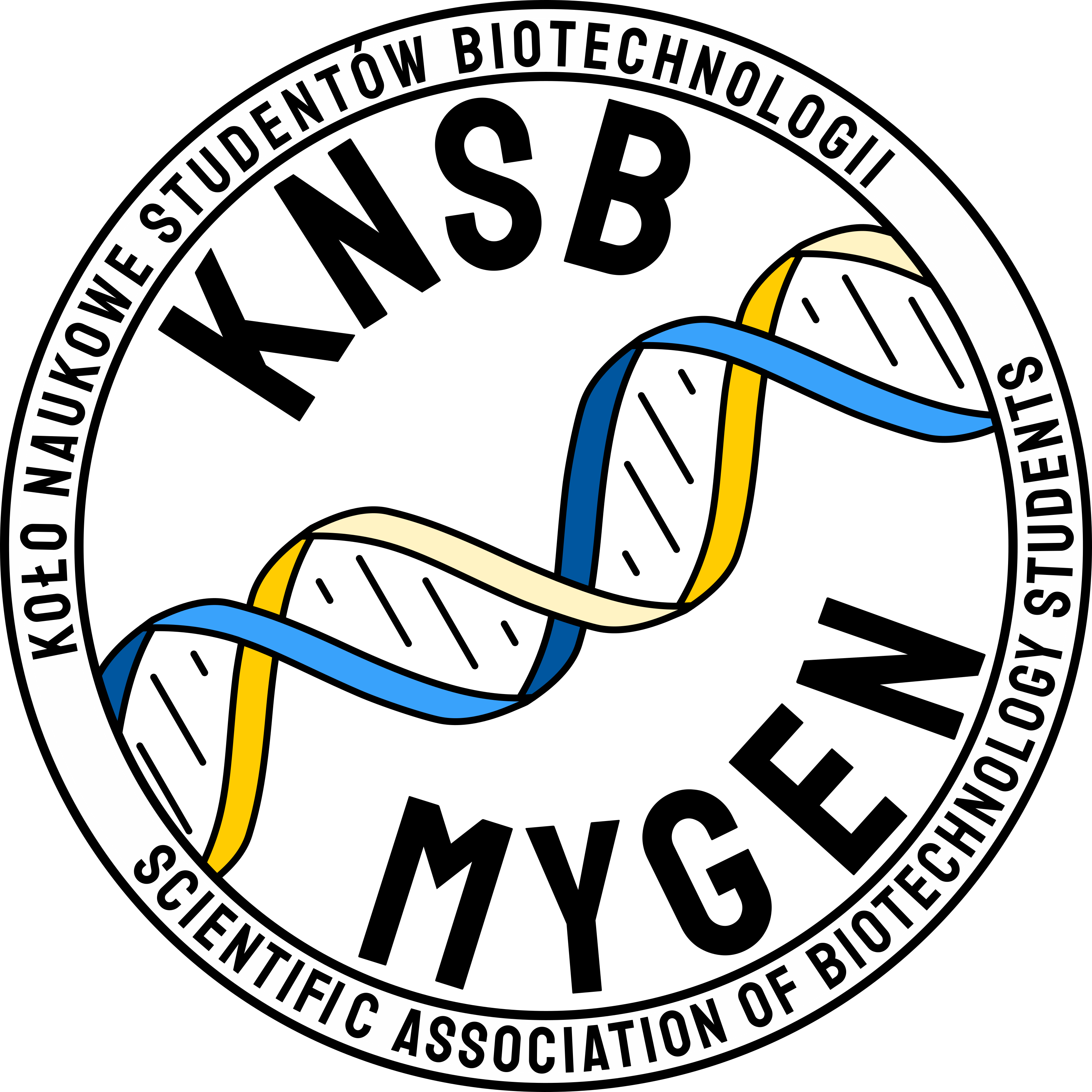 logotyp Koła Koło Naukowe Studentów Biotechnologii „Mygen”